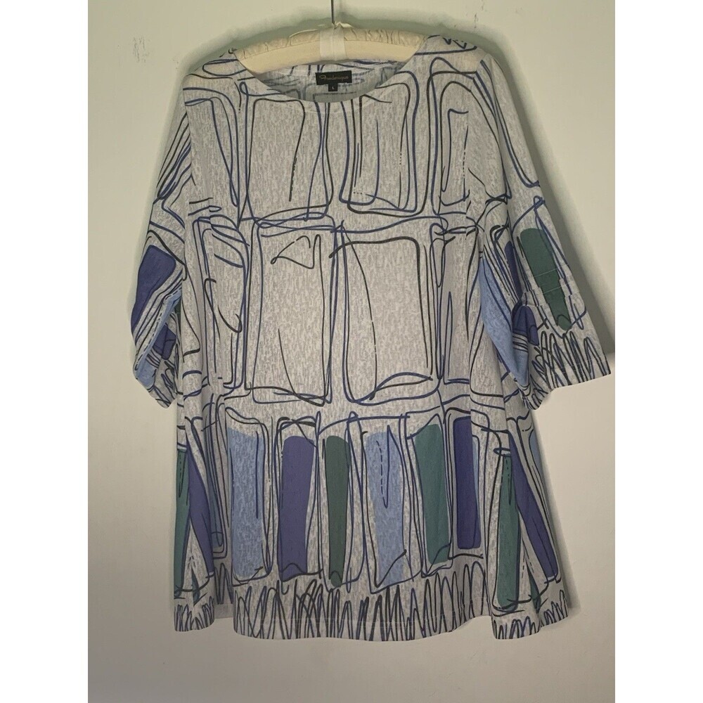 Frederique Dress Boutique Color Block Womens Sz L Knee Length 1/4 Sleeve - Picture 6 of 11